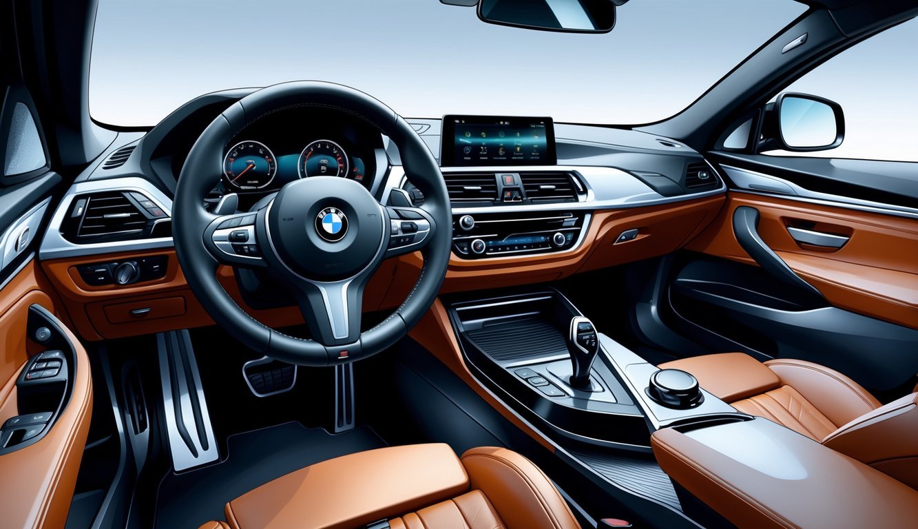 Unutrašnjost BMW 116i s prikazom upravljača, središnje konzole i infotainment sustava.