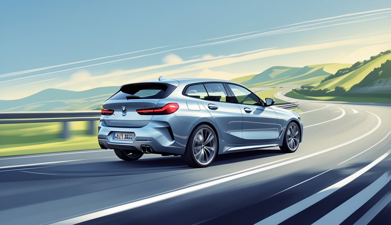 BMW 118d na vijugavoj cesti s naglaskom na vožnju i ovjes.