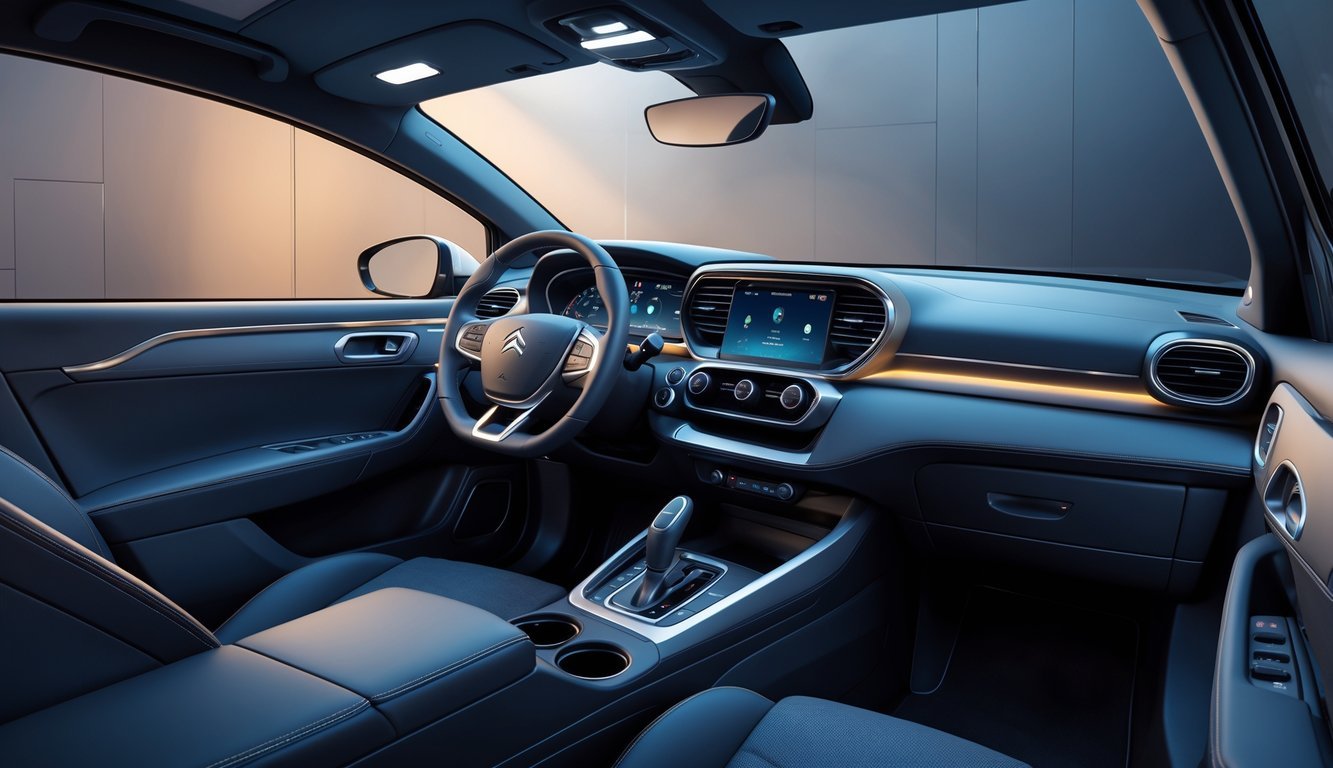 Unutrašnjost Citroën C5 1.6 HDi automobila s prikazom upravljača, instrument table i infotainment sustava.