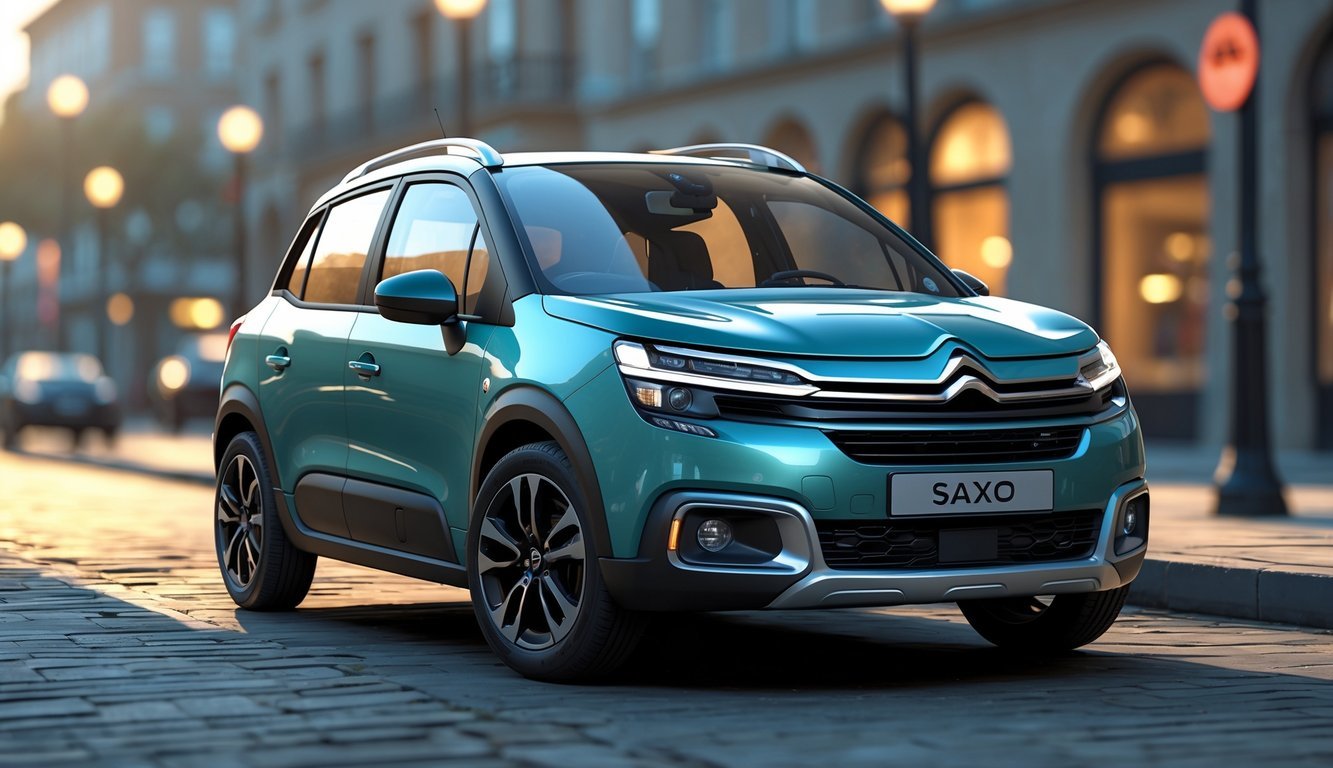 Citroën Saxo 1.5 diesel parkiran na gradskoj ulici tijekom dana.