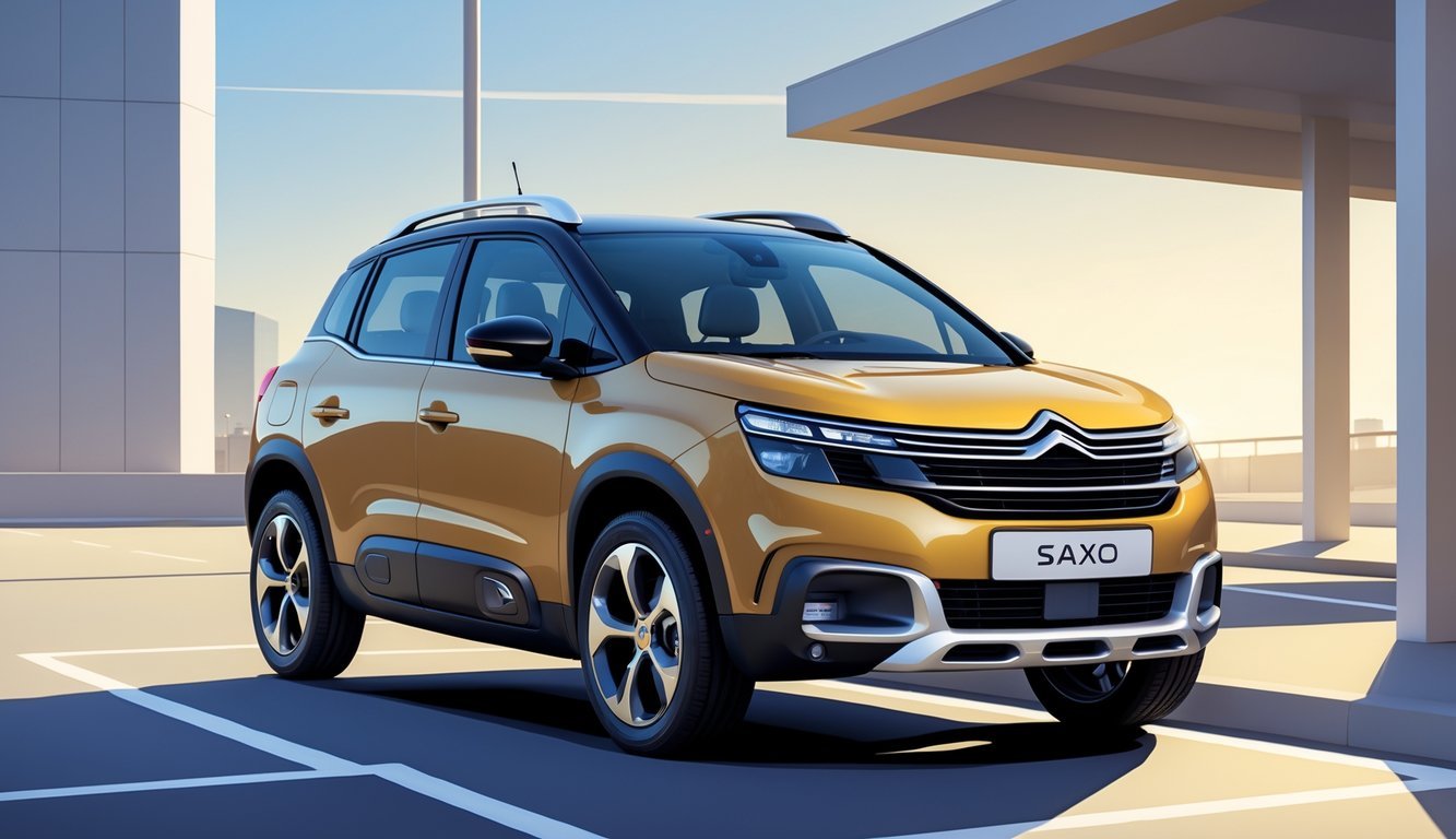 Citroën Saxo 1.5 diesel automobil parkiran u urbanom okruženju s vidljivim udobnim i prostranim unutrašnjim prostorom.