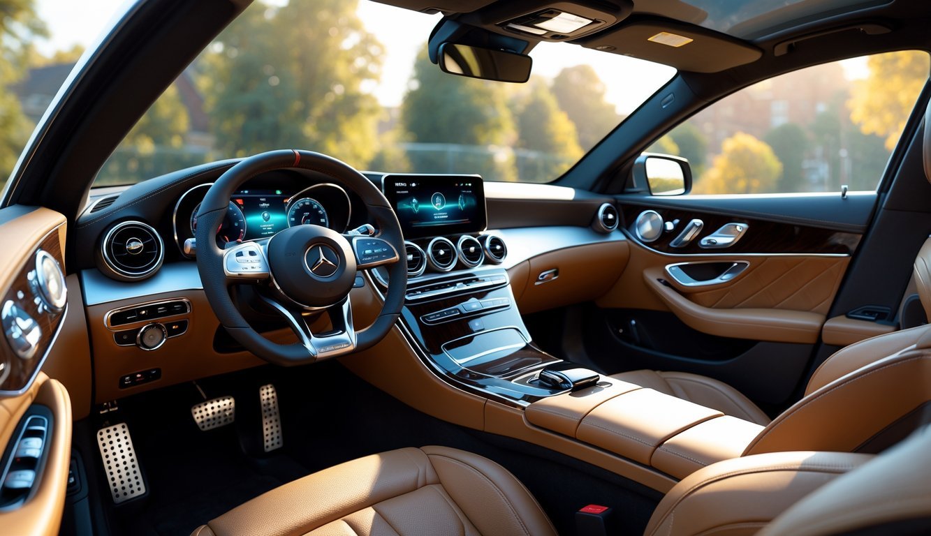Unutrašnjost Mercedesa C220d s prikazom kvalitetne izrade i infotainment sustava.