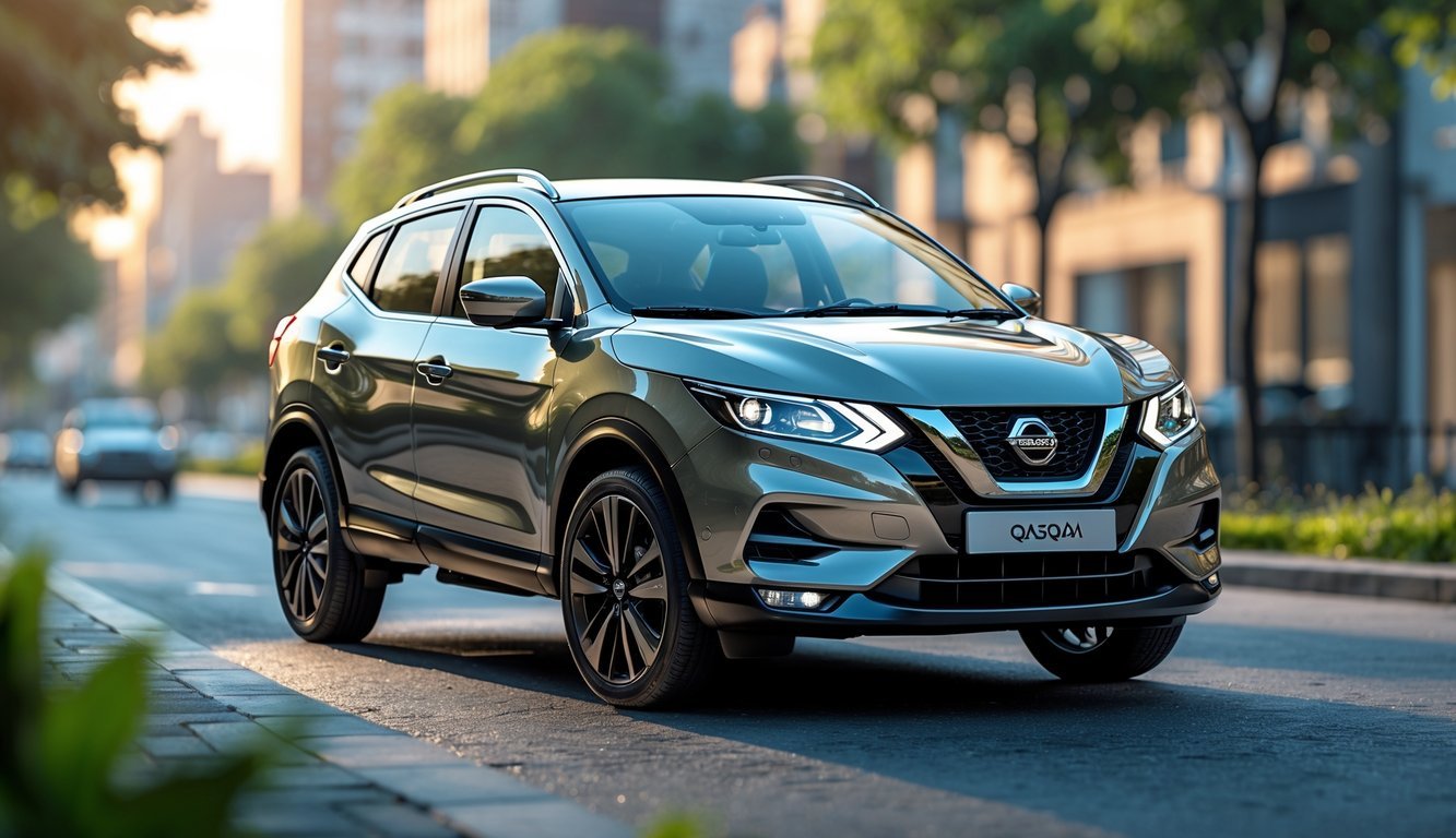 Nissan Qashqai parkiran na gradskoj ulici tijekom dana.