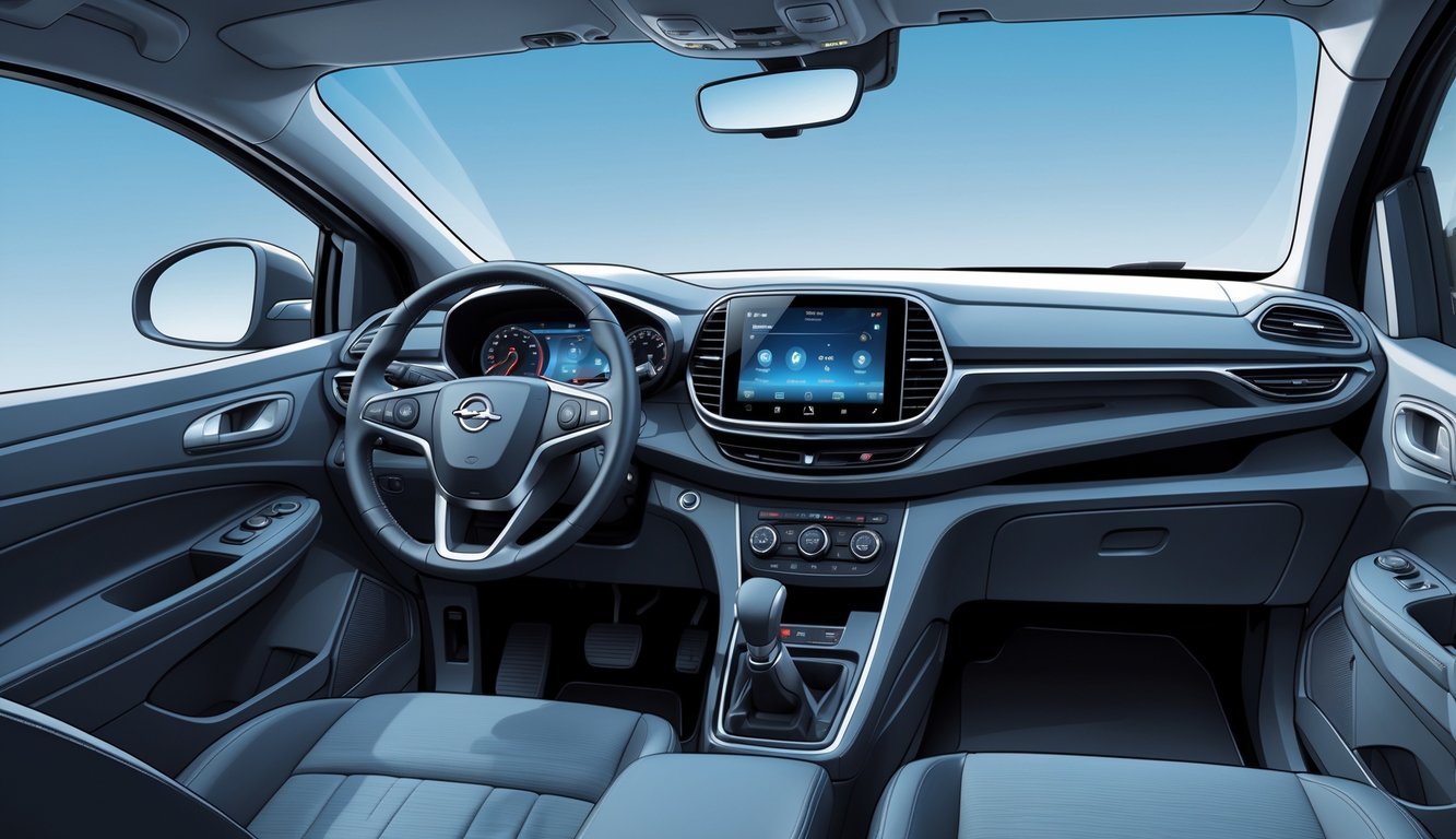 Unutrašnjost Opel Combo vozila s naglaskom na kvalitetu izrade i moderni infotainment sustav.