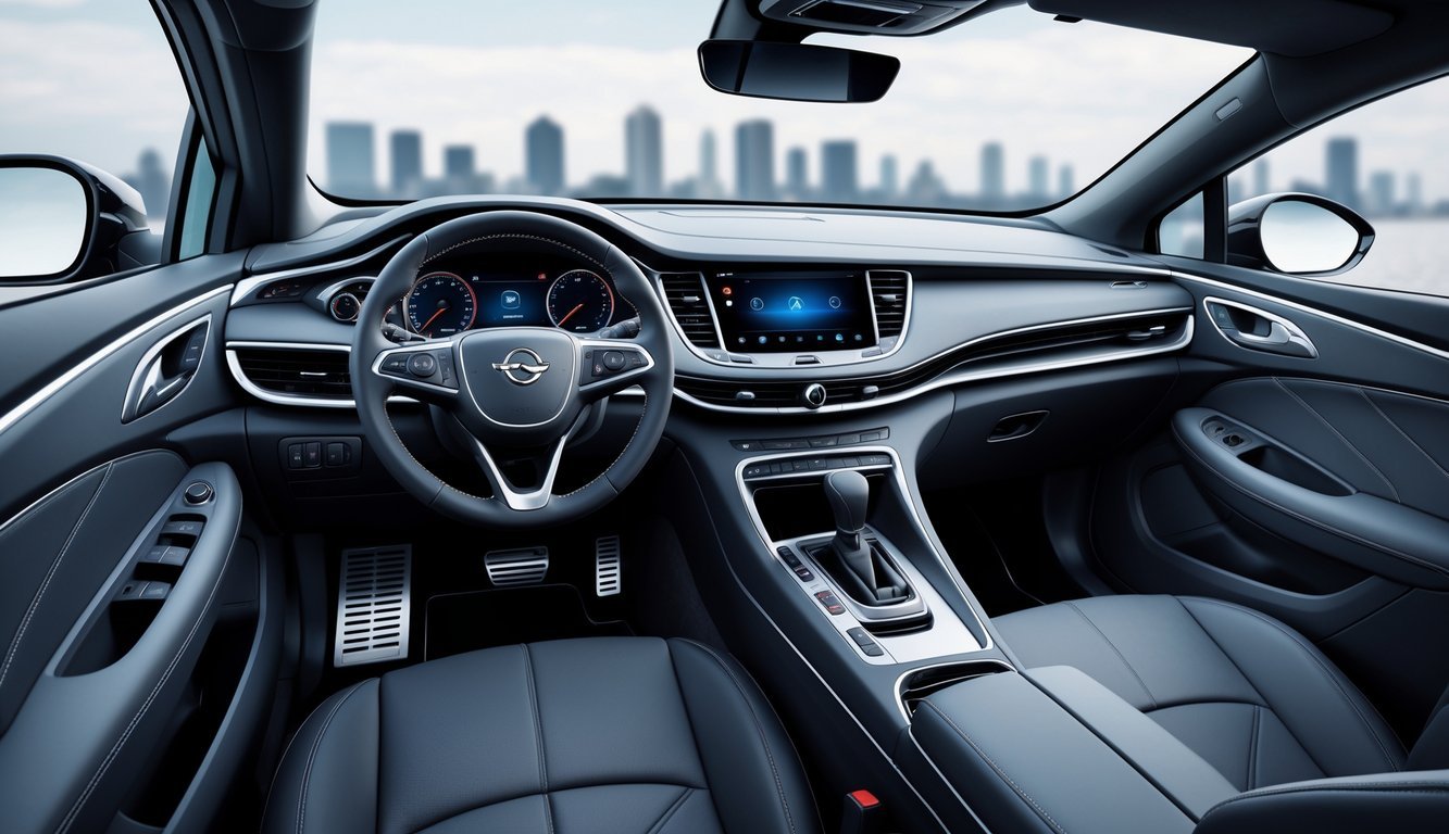 Unutrašnjost automobila Opel Insignia s naglaskom na kvalitetu izrade i infotainment sustav.
