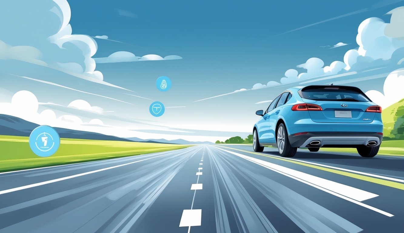 Automobil na cesti s naglaskom na udobnost, prostor i praktičnost guma Taurus.