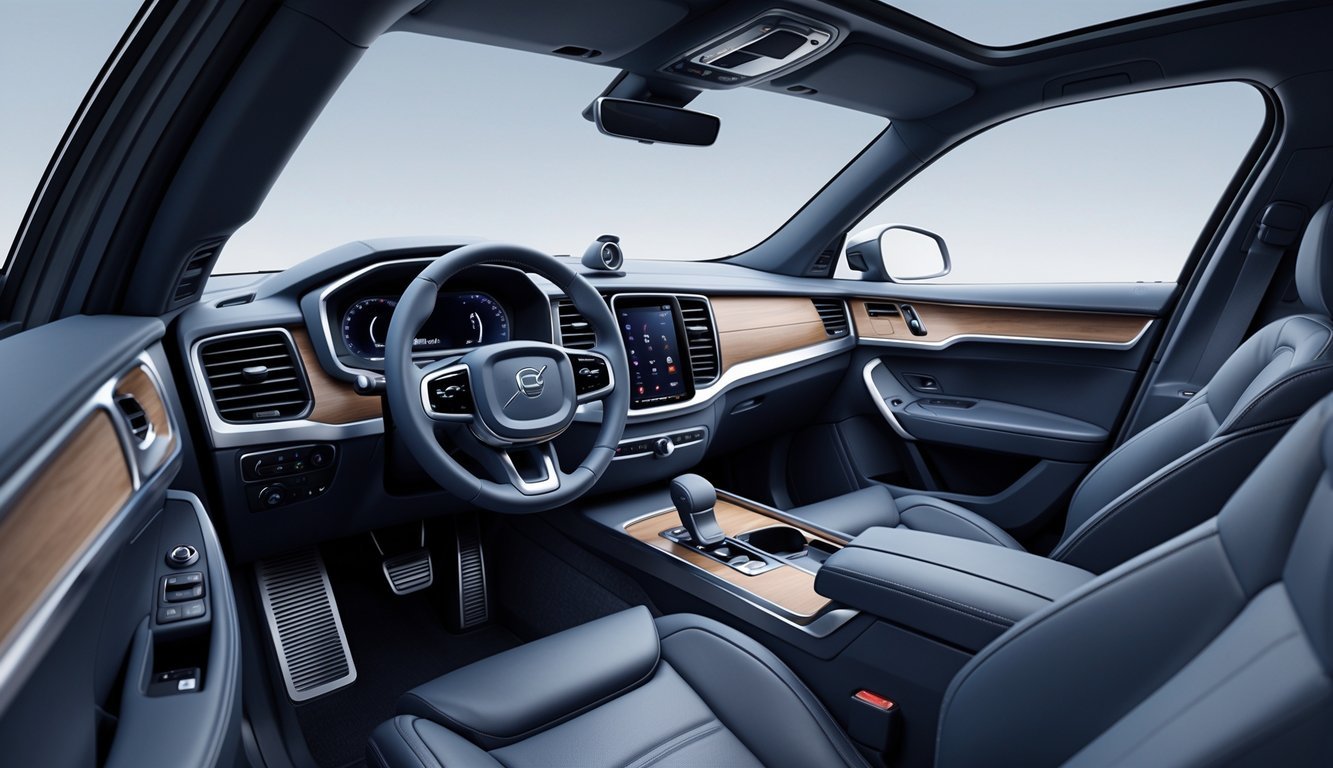 Unutrašnjost Volvo XC90 s prikazom kvalitetne izrade i modernog infotainment sustava.