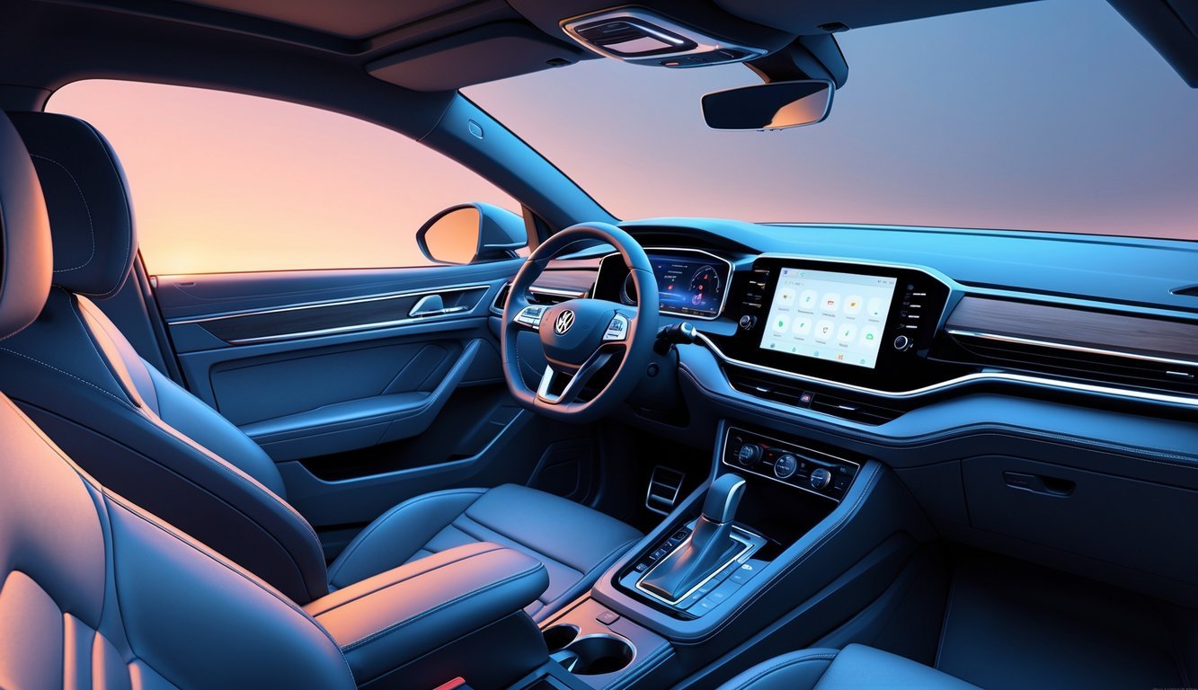 Unutrašnjost Volkswagen Taigo automobila s prikazom kvalitetne izrade i modernog infotainment sustava.