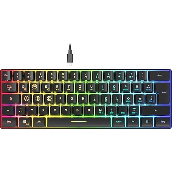 Speedlink Letos 60% RGB gaming tipkovnica QWERTZ