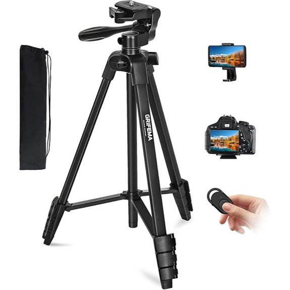 GRIFEMA aluminijski tronožac 140 cm s Bluetooth daljinskim upravljačem