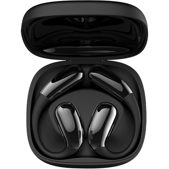 Bežične otvorene slušalice s kukicama za uši (crne)
